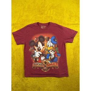 Disney Mickey Mouse Donald Duck Studio Collection Graphic T Shirt Mens Large